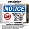 Signmission No Food Or Drink At Solder Station Sign With Symbol, 10 in W x Rectangle, Vinyl Decal OS-2PACK-NS-D-710-L-14587 - alternate 3